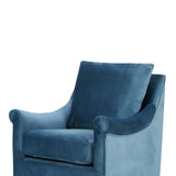 Madison Park Deanna Transitional Upholstered Swivel Accent Chair MP103-0243 Blue