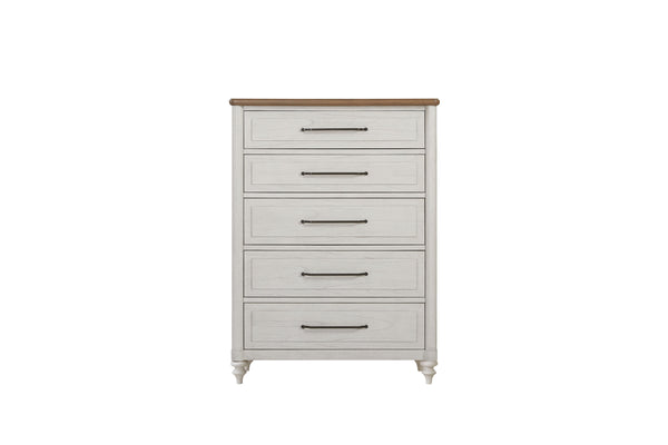 English Elm Drwaer Chest in Cement and Sand Finish — Solid Mindi Veneer, Felt & Cedar Lined Drawers, Classic Elegance B2699P395254