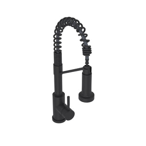 English Elm Bothwa Pull Down Kitchen Faucet with Stainless Steel Spout and Ceramic Cartridge Control Matt Black B2724P262356