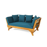 Christopher Knight Home® - Noble House - Serene Outdoor Acacia Wood Expandable Daybed with Cushions