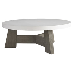 Bernhardt Bernhardt Rochelle Teak Outdoor Cocktail Table With Gr Concrete Top, Weathered Finish, Durable Design K1829