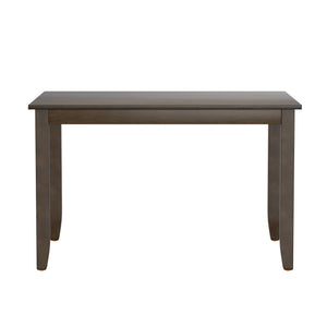 English Elm Wallace & Bay - Brown Transitional 5-Piece Dining Table Set in Bitters Brown Engineered Wood, Easy-Care Style, 48" Table B2709P212263