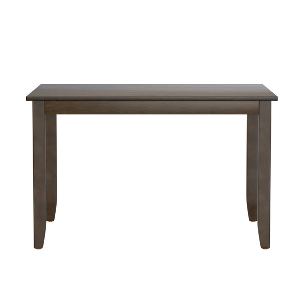 English Elm Wallace & Bay - Brown Transitional 5-Piece Dining Table Set in Bitters Brown Engineered Wood, Easy-Care Style, 48" Table B2709P212263