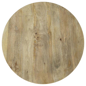 English Elm Diana Solid Mango Wood Round Coffee and End Table Set with Slatted Bases B062S01679