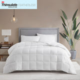 Sleep Philosophy Level 2: Warmer Casual Cotton Down Alternative Featherless Comforter BASI10-0295 White