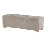 OSP Home Furnishings Bethwin Storage Bench Fog