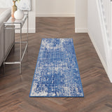 Nourison Whimsicle WHS08 Machine Made Power-loomed No Border Indoor Only Modern  Rug Blue Ivory, Blue Ivory 100% Polypropylene 99446832818