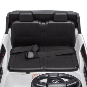 English Elm Lexus Gx550 Two Seat Kids Ride on with 24v Power Remote Control and Suspension White W1578P416227