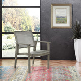 OSP Home Furnishings Lavine Cane Armchair Rustic Grey