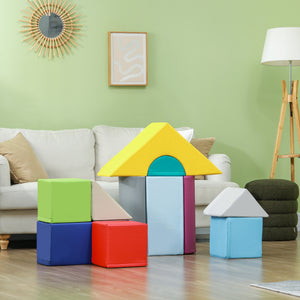 English Elm Soozier 11 Piece Soft Foam Toddler Climbing Play Set with Geometric Blocks Ages 1 to 3 W2225P229406