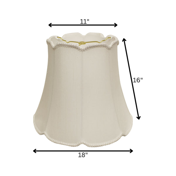 English Elm Slant Empire Shantung Fabric Lampshade Washer Fitter Soft White Diffused Glow B075101525