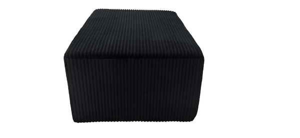 English Elm Full Corduroy Upholstered Ottoman Low Profile Footrest for Relaxed Living Room Seating B2748P437022