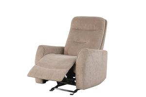 English Elm Paterson Microsuede Velvet Rocker Recliner Plush Swivel Chair for Living Room Beige B078P497898