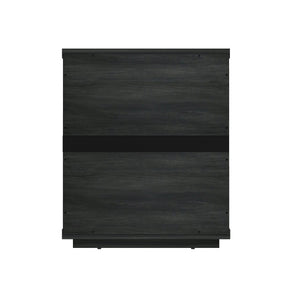 English Elm Evelyn 20" Nightstand In Charcoal Gray - Modern 3-Drawer Design For Stylish Bedroom Storage & Decor B365P398525