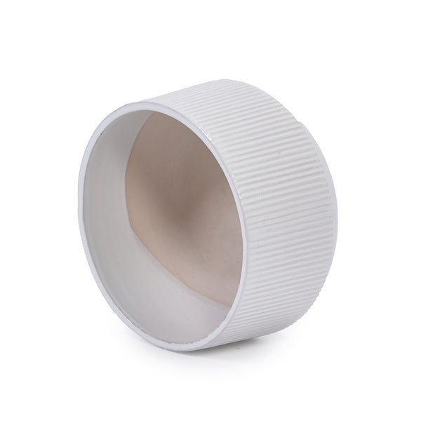 English Elm 2 Pieces Ceramic Flowerpot Set - Modern Glossy White Planters For Garden, Patio & Indoor Décor W3273P321386