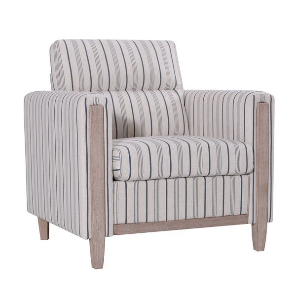 English Elm 1 Seater Pu Leather Accent Sofa with Pocket Spring Cushion for Living Room W680P409325