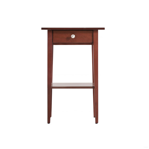 English Elm Charming Nightstand In Rich Cherry Finish - Compact, Stylish, And Perfect For Modern Bedrooms! B078112070