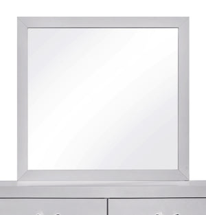 English Elm Moreland Sparkling White Laminate Wall Mirror with Low Distortion Glass for Bedroom B078P497907