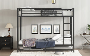 English Elm Twin Xl Metal Bunk Bed With Twin Trundle - Stylish Space-Saving Solution For Shared Rooms! W1580S00128-GIGA