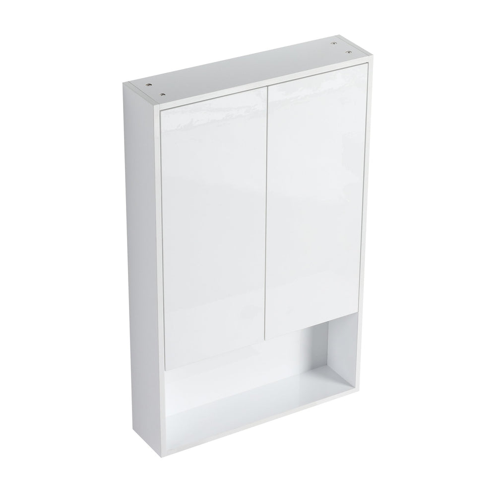 English Elm 24" Bathroom Wall Cabinet - Space-Saving Float Mount Design With Soft-Close Doors For Modern Homes W999P312052