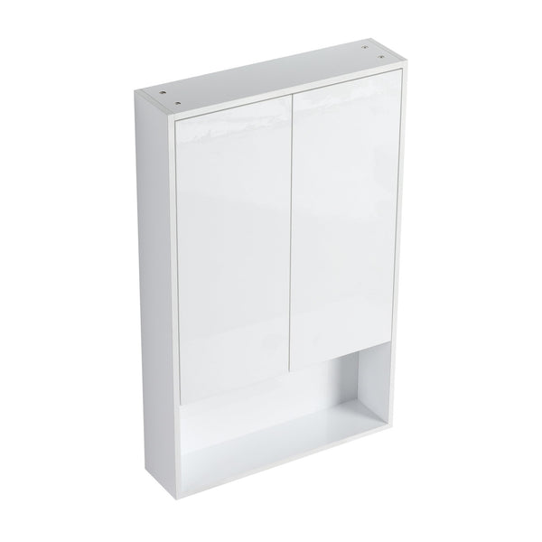 English Elm 24" Bathroom Wall Cabinet - Space-Saving Float Mount Design With Soft-Close Doors For Modern Homes W999P312052