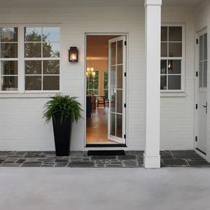 English Elm 22"Tall Planter Set of 2 Black - 22" Self-Watering Porch Planters with Drainage, Inner Bucket & Gauge W3101P335175