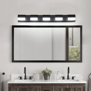 English Elm Modern 5-Light Led Vanity Lighting Fixture For Bathroom Mirrors – Sleek Style & Dimmable Illumination W2312P374896
