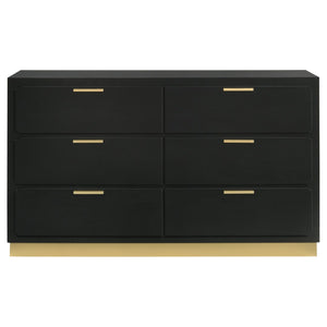 English Elm Sophia Elegant 6-Drawer Dresser With Gold Accents – Stylish Storage For Modern & Mid-Century Homes B062P353392-GIGA