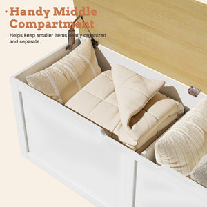 English Elm Right-angle Corner Storage Bench Nordic Two-tone Wood Seat for Compact Dining Spaces W5026P429576