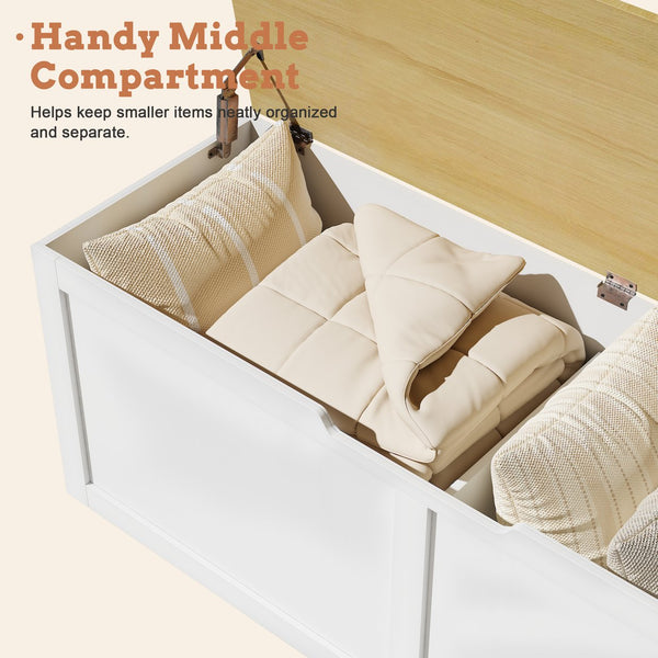 English Elm Right-angle Corner Storage Bench Nordic Two-tone Wood Seat for Compact Dining Spaces W5026P429576