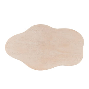 English Elm Cloud-shaped Mgo Coffee Table Travertine Finish Sculptural Indoor Outdoor Lounge N772P379524T