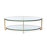 Park Hill Naomi Iron and Glass Cocktail Table EFT26033