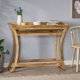 Christopher Knight Home® - Noble House - Meagher Rustic Handcrafted Mango Wood Console Table, Natural