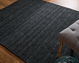 Feizy Rugs Luna Hand Woven Wool Area Rug - Stylish, Stain-resistant, Perfect For High Traffic Spaces & Decor Black Wool 5798049fblk000e10