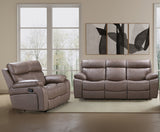 Parker House Theon - Stokes Toffee Manual Reclining Sofa And Loveseat Brown 97% Polyester,3% Pu Mthe-42-stof