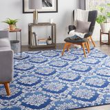 Nourison Whimsicle WHS01 Machine Made Power-loomed No Border Indoor Only Farmhouse  Rug Blue, Blue 100% Polypropylene 99446830524