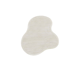 A.R.T. Furniture Ashlar Coastal Modern End Table With Organic Amorphic Design, Bisque Finish, Parawood & Resin Beige Parawood Solids,Birch Veneers,Resin 333388-2250