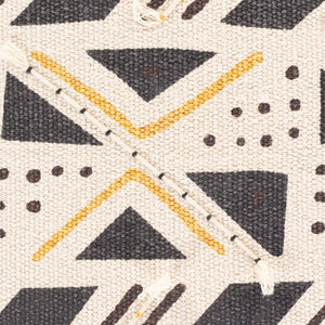 Surya Binga 20" X 20" Bohemian Global Accent Pillow With Exotic Embroidery – Elevate Your Space! Cream Cotton,Cotton Bga001-2020d