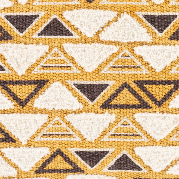 Surya Binga 14"L X 22"W Elegant Lumbar Pillow – Global Inspired Design For Eclectic Home Décor Charm! Mustard Cotton,Cotton Bga002-2214