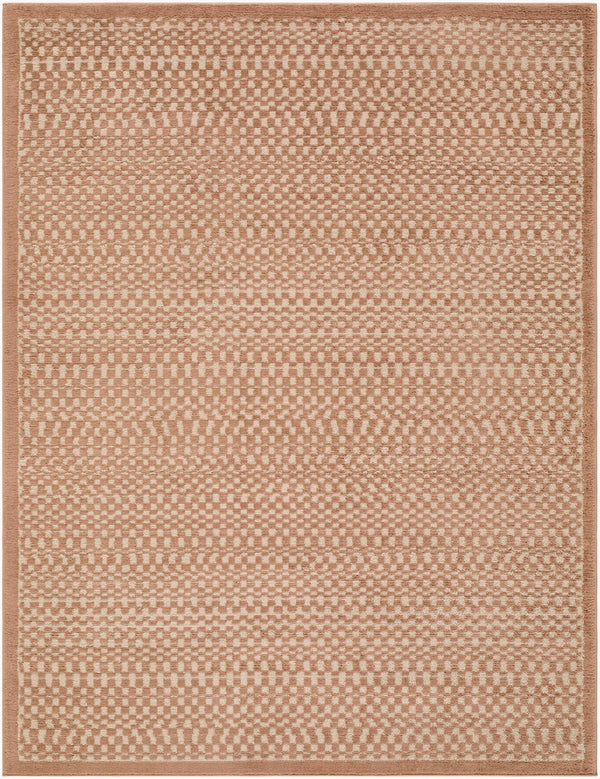 Livabliss Brugge Machine Woven Polypropylene Area Rug for High Traffic Living Spaces in Turkey Medium Brown, L 7'10" x 10' BGG2314-71010