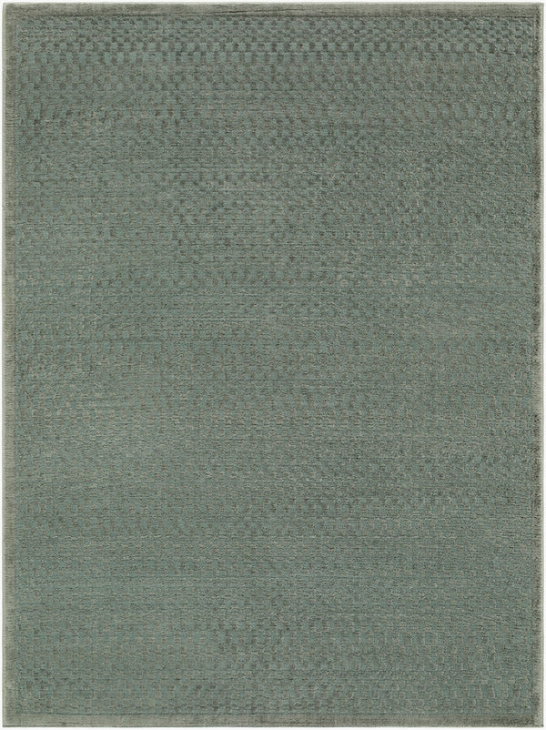Livabliss Brugge Machine Woven Polypropylene Area Rug for High Traffic Living Spaces Dark Green, Med 6'7" x 9' BGG2321-679