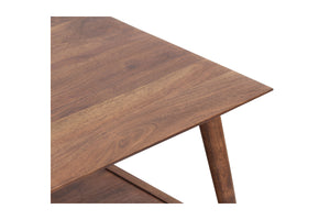 Porter Designs Porter Portola Square Coffee Table - Elegant Solid Acacia Wood Design With Flared Legs For Modern Homes Brown Wood 05-108-02-5014w