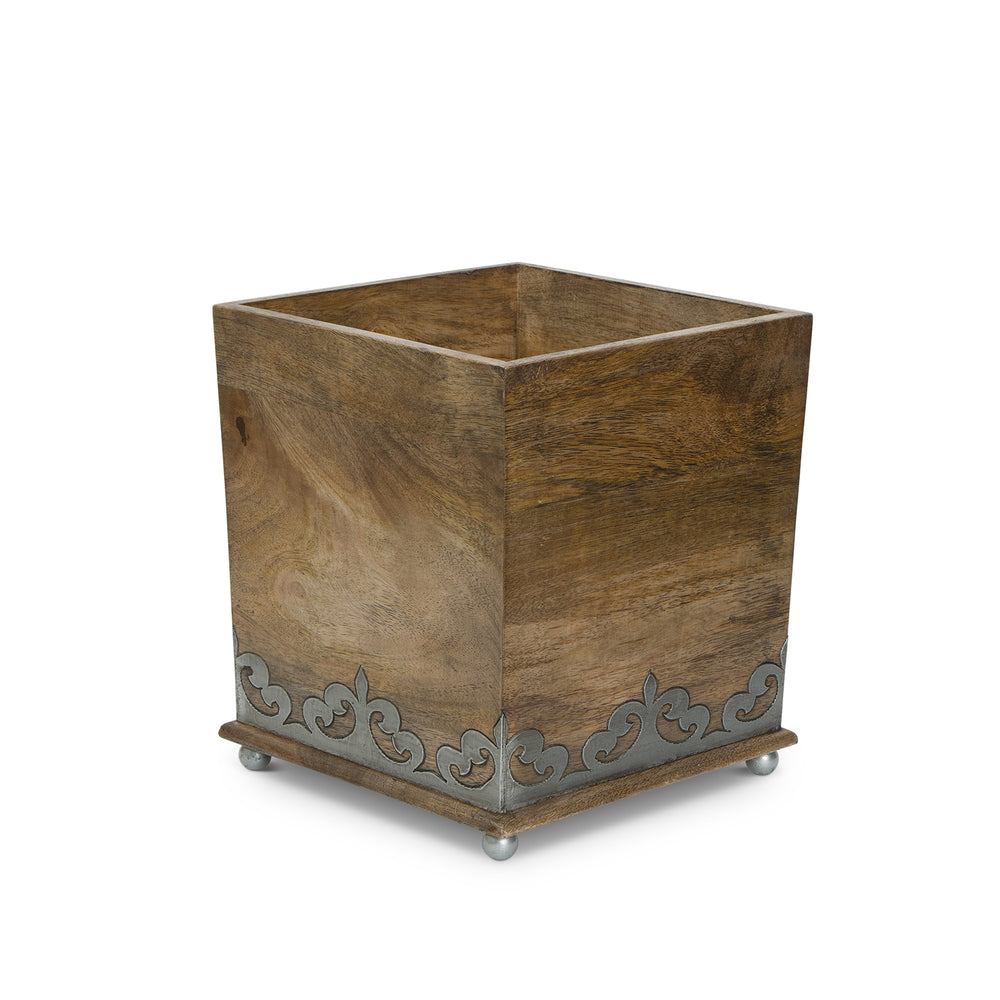 Heritage Inlay Wood Waste Basket EAV92860 Park Hill