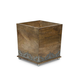 Heritage Inlay Wood Waste Basket EAV92860 Park Hill