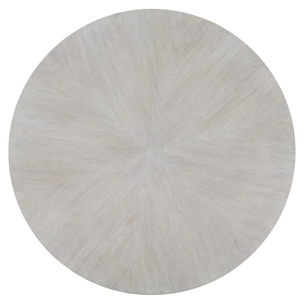 Bernhardt Bernhardt Thorne Round Cocktail Table 30" – White Oak Starburst Top, Drum Silhouette, Casters, Durable Finish 452015