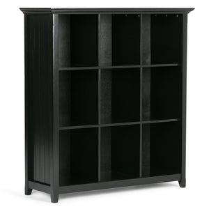 English Elm Acadian 9-Cube Bookcase Storage Unit - Timeless Black Design For Home & Office Organization Needs B136P158450