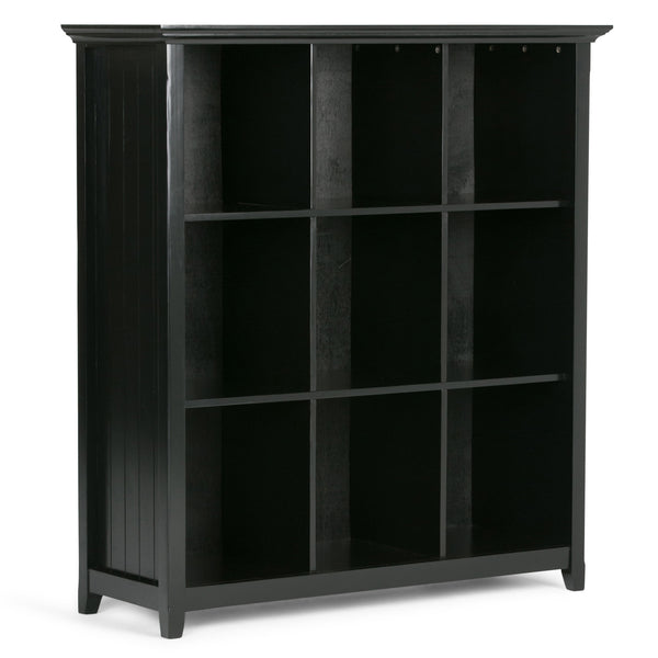 English Elm Acadian 9-Cube Bookcase Storage Unit - Timeless Black Design For Home & Office Organization Needs B136P158450