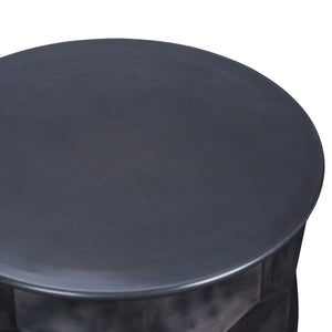 English Elm Whitney - Handcrafted Antique Bronze Metal Storage Side Table With Removable Top For Stylish Clutter Control B136P158977-GIGA