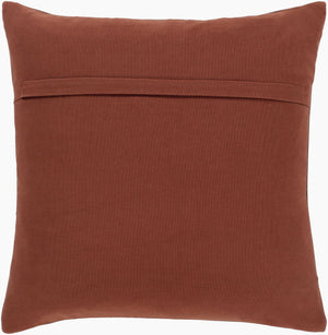 Surya Barrington Rustic 18" Accent Pillow - Unique Cotton & Leather Blend, Perfect For Lodge Home Decor! Brown Leather,Cotton Bgn001-1818