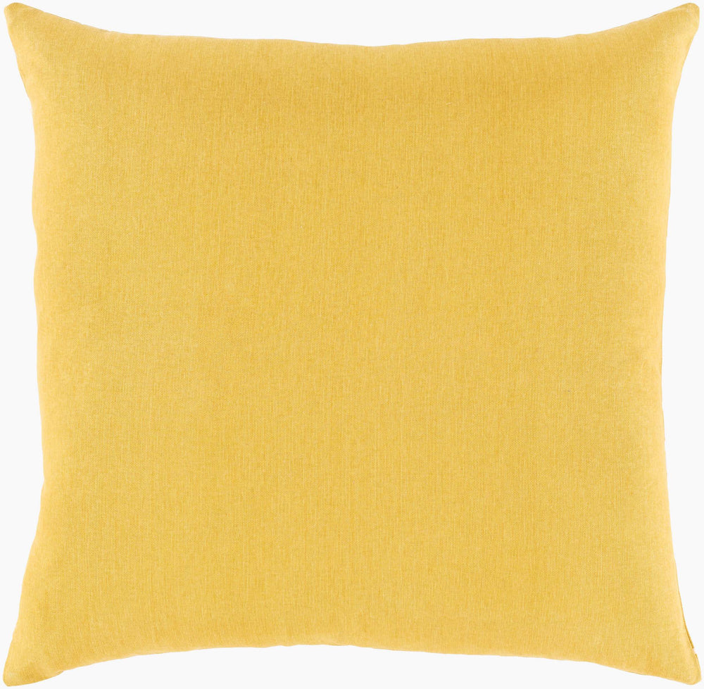 Surya Bogolani 20" X 20" Global Accent Pillow - Soft Cotton, Unique Design, Exotic Home Decor Statement Piece Mustard Cotton,Cotton Bgo002-2020p